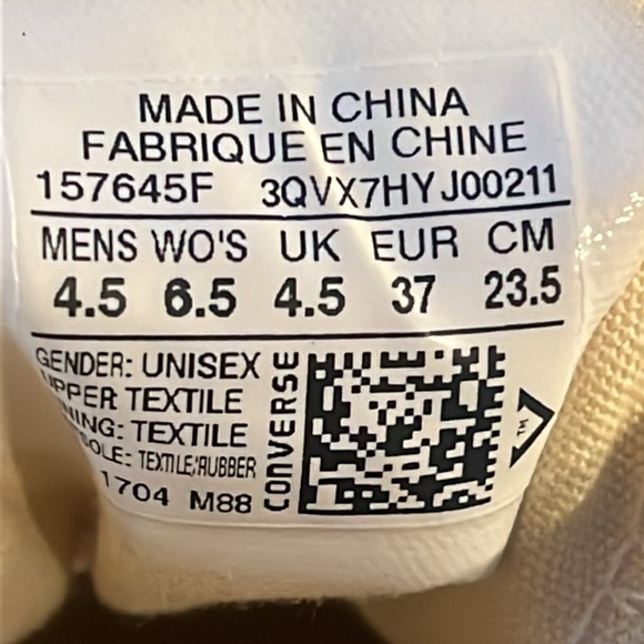 * Converse All Star Peach Unisex Low Top Casual Women’s size 6.5 Sneakers - Picture 11 of 12